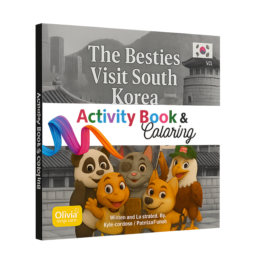 As Melhores Amigas Visitam a Coreia do Sul: Volume 1 – Livro de Atividades