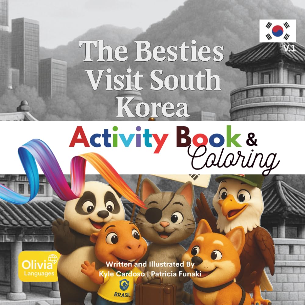 As Melhores Amigas Visitam a Coreia do Sul: Volume 1 – Livro de Atividades