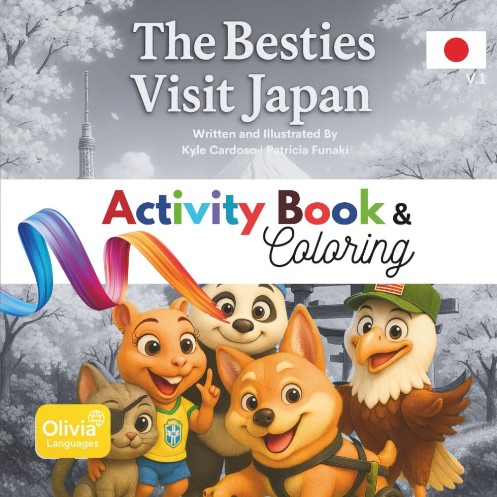 Os melhores amigos Visitam o Japão: Volume 1 – Livro de Atividades