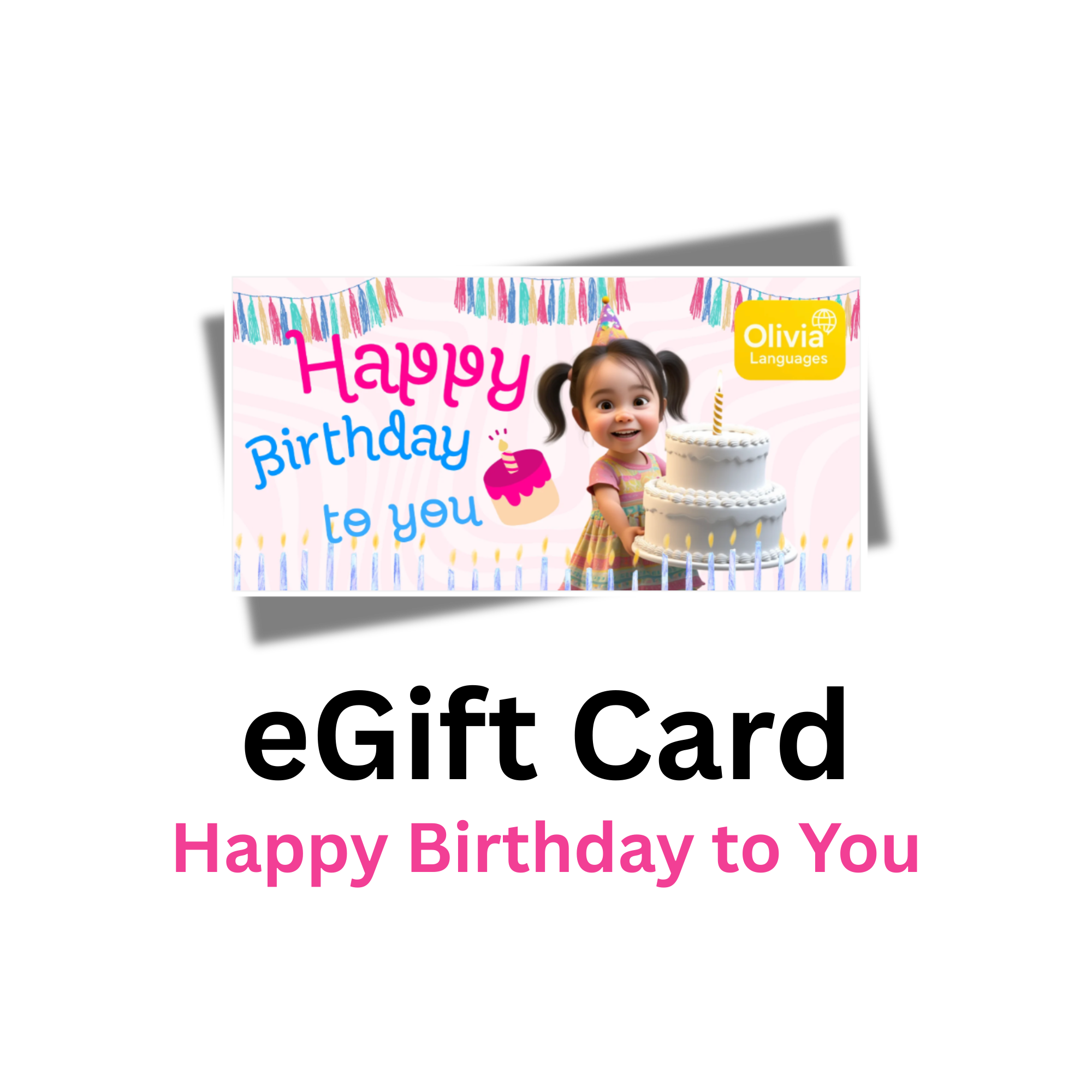 Cartão Presente Eletrônico - Feliz Aniversário