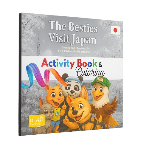 Os melhores amigos Visitam o Japão: Volume 1 – Livro de Atividades