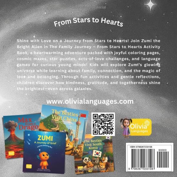 Zumi, o Alien Brilhante: A Jornada da Família das Estrelas aos Corações: Volume 2 – Livro de Atividades 