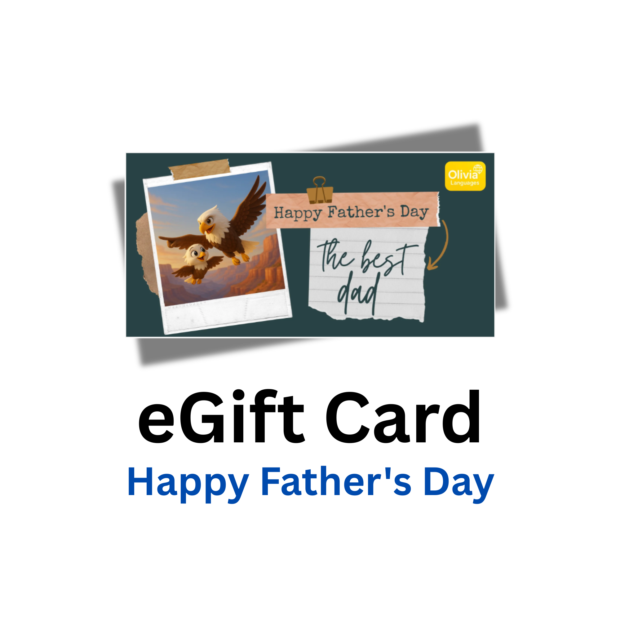 Cartão Presente Eletrônico - Feliz Dia dos Pais