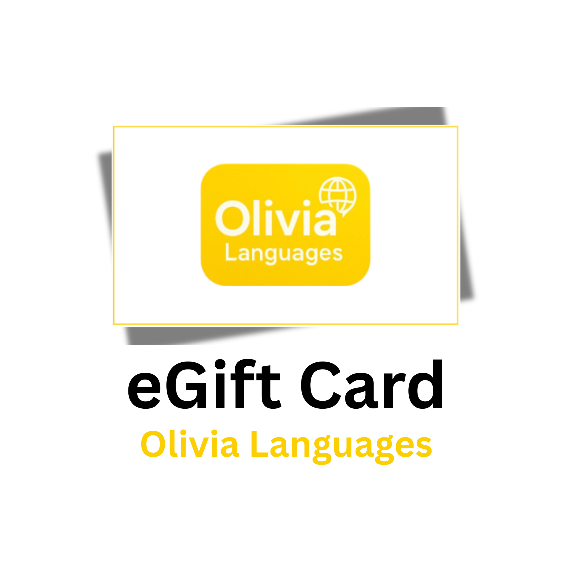 Cartão Presente Eletrônico - Olivia Idiomas