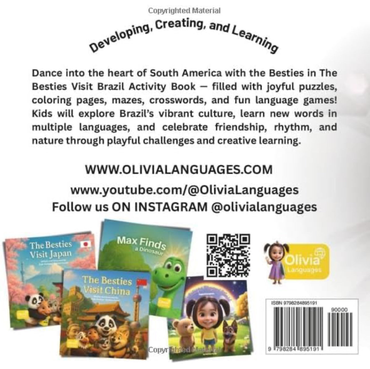 The Besties Visit Brazil: Volume 1 – Activity Book